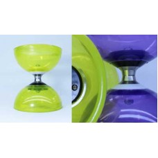 Diabolo Quartz Triple Rodamiento Amarillo y Morado PP